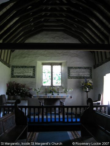 Recent Photograph of Inside St Margaret's Church (St Margarets)