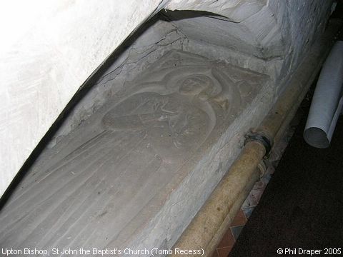 Recent Photograph of St John the Baptist's Church (Tomb Recess) (Upton Bishop)