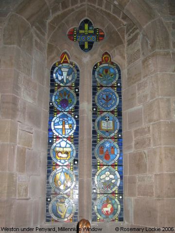 Recent Photograph of Millennium Window (Weston under Penyard)