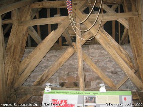 Recent Photograph of St Leonard's Church (Bell Ropes) (Yarpole)