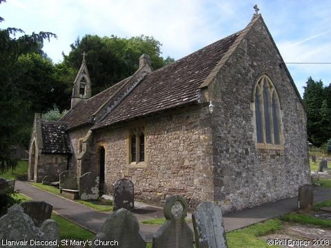 Recent Photograph of St Mary's Church (Llanvair Discoed / Llanfair Isgoed)