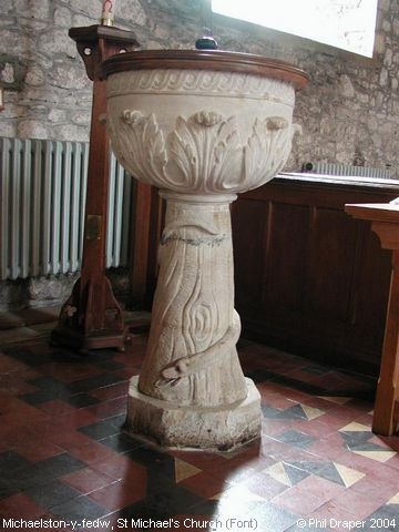 Recent Photograph of St Michael's Church (The Font) (Michaelstone y Fedw / Llanfihangel y Fedw)
