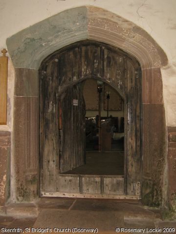 Recent Photograph of St Bridget's Church (Doorway) (Skenfrith / Ynysgynwraidd)