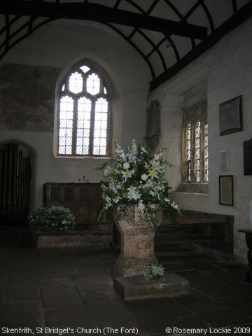 Recent Photograph of St Bridget's Church (The Font) (Skenfrith / Ynysgynwraidd)