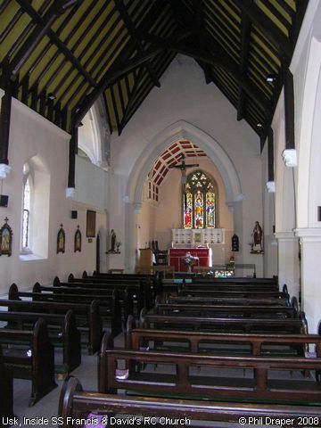 Recent Photograph of Inside SS Francis & David's RC Church (Usk / Brynbuga)