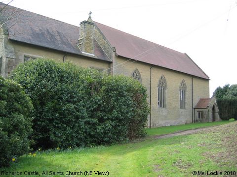 Recent Photograph of All Saints Church (NE View) (Richards Castle)
