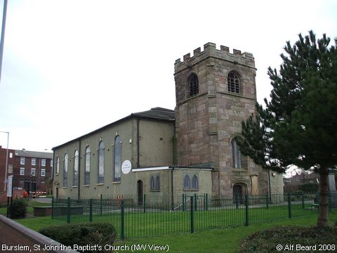 Recent Photograph of St John the Baptist's Church (NW View) (Burslem)