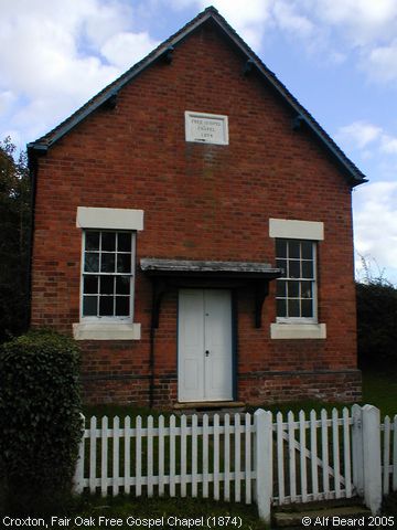 Recent Photograph of Fair Oak Free Gospel Chapel (1874) (Croxton)