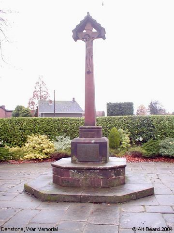 Recent Photograph of War Memorial (Denstone)