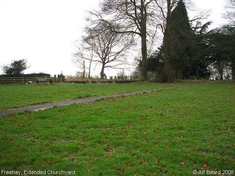 Recent Photograph of Extended Churchyard (Freehay)