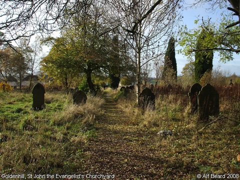 Recent Photograph of St John the Evangelist's Churchyard (Goldenhill)