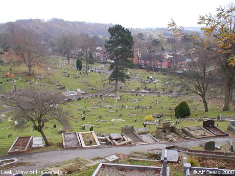 Recent Photograph of View of the Cemetery (Leek)