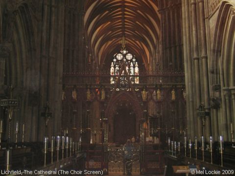Recent Photograph of The Cathedral (The Choir Screen) (Lichfield)