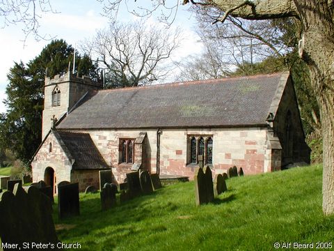Recent Photograph of St Peter's Church (Maer)