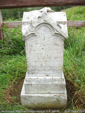 Recent Photograph of Memorial to Major General W.R. Martin (Hawksmoor)