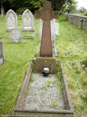 Recent Photograph of Gravestone of Nellie Lisa BASS (Rangemore)