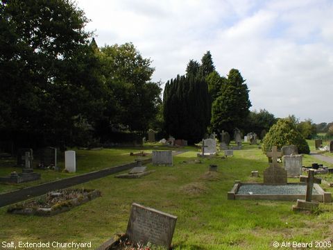 Recent Photograph of Extended Churchyard (Salt)
