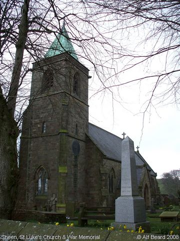 Recent Photograph of St Luke's Church & War Memorial (Sheen)