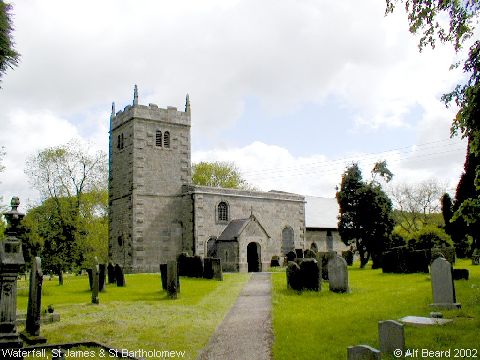 Recent Photograph of St James & St Bartholomew's Church (Waterfall)