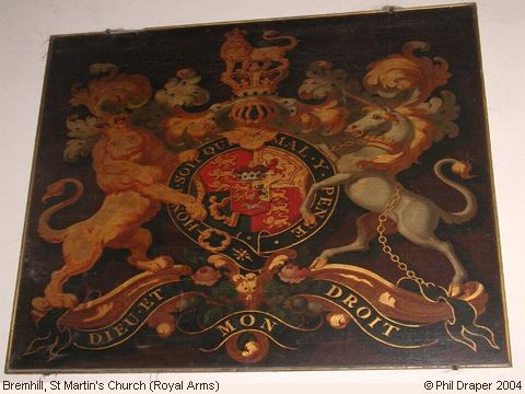 Recent Photograph of St Martin's Church (Royal Arms) (Bremhill)