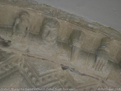Recent Photograph of St John the Baptist's Church (South Doorway Detail) (Chirton)
