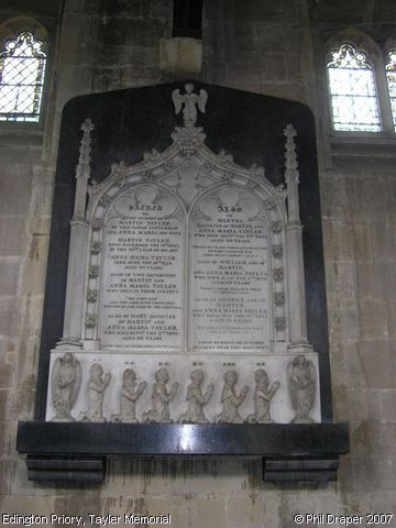 Recent Photograph of Tayler Memorial (Edington Priory)