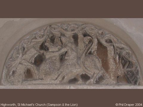 Recent Photograph of St Michael's Church (Sampson & the Lion) (Highworth)