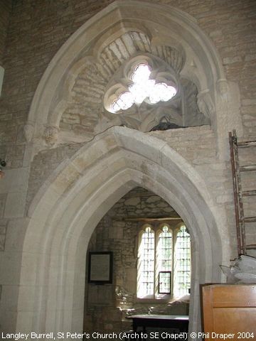 Recent Photograph of St Peter's Church (Arch to SE Chapel) (Langley Burrell)