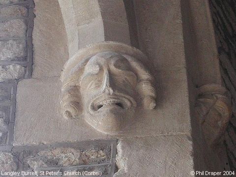 Recent Photograph of St Peter's Church (Corbel) (Langley Burrell)