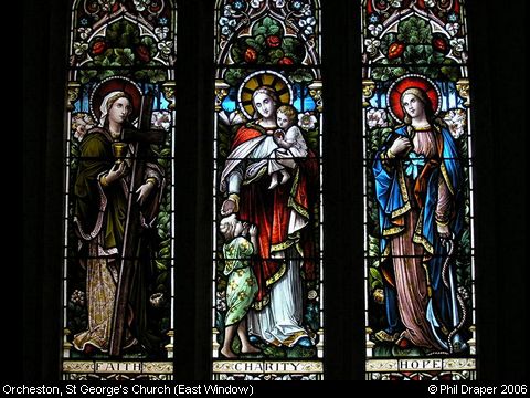 Recent Photograph of St George's Church (East Window) (Orcheston St George)