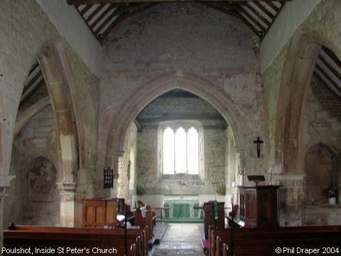 Recent Photograph of Inside St Peter's Church (Poulshot)