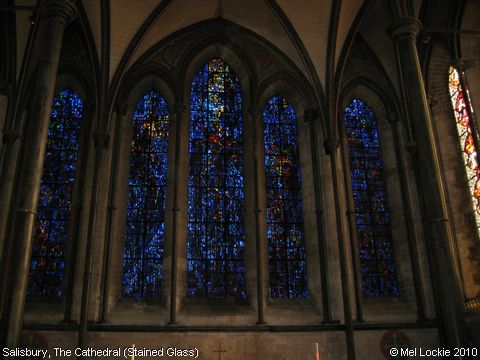Recent Photograph of The Cathedral (Stained Glass) (Salisbury)