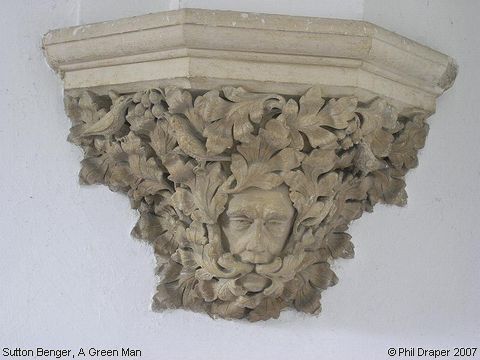 Recent Photograph of A Green Man (Sutton Benger)