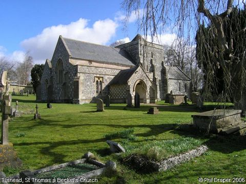 Recent Photograph of St Thomas à Becket's Church (Tilshead)