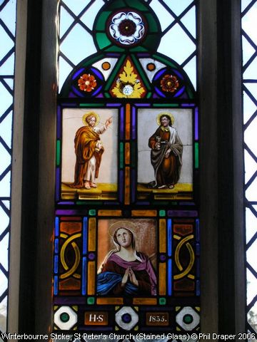 Recent Photograph of St Peter's Church (Stained Glass) (Winterbourne Stoke)