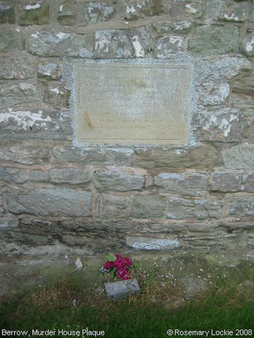 Recent Photograph of Murder House Plaque (Berrow)