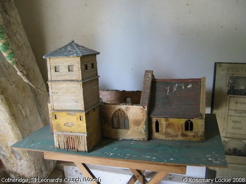 Recent Photograph of St Leonard's Church (Model) (Cotheridge)