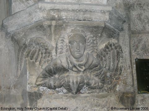 Recent Photograph of Holy Trinity Church (Capital Detail) (Eckington)
