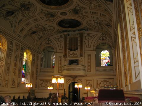 Recent Photograph of Inside St Michael & All Angels Church (West View) (Great Witley)
