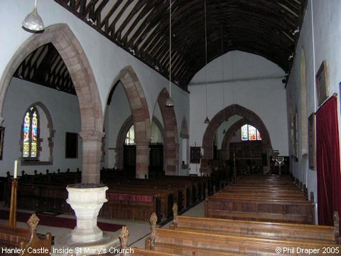 Recent Photograph of Inside St Mary's Church (Hanley Castle)