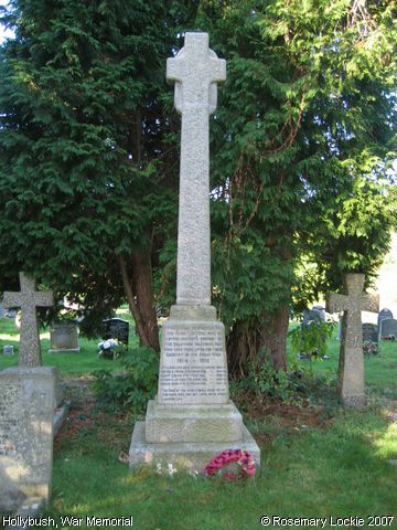 Recent Photograph of War Memorial (Hollybush)