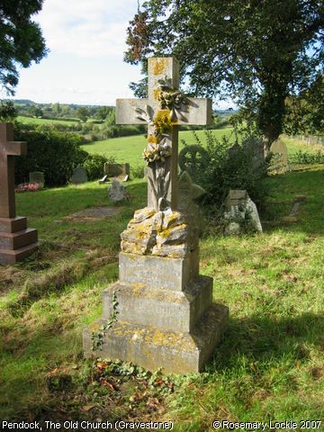 Recent Photograph of The Old Church (Gravestone) (Pendock)