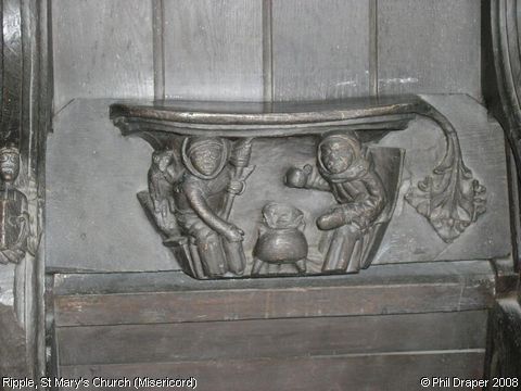 Recent Photograph of St Mary's Church (Misericord/2) (Ripple)